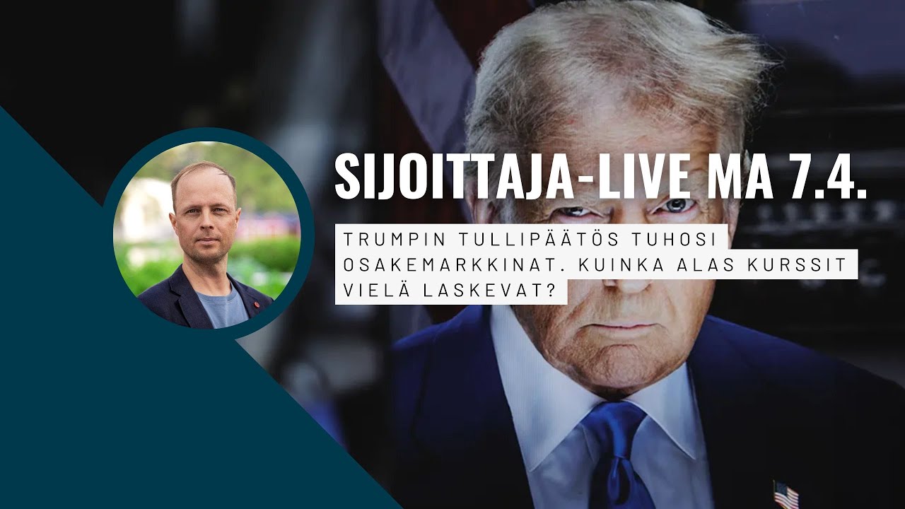 Markkinakatsaus: Trumpin tullip&auml;&auml;t&ouml;s tuhosi osakemarkkinat. Kuinka alas kurssit viel&auml; laskevat?