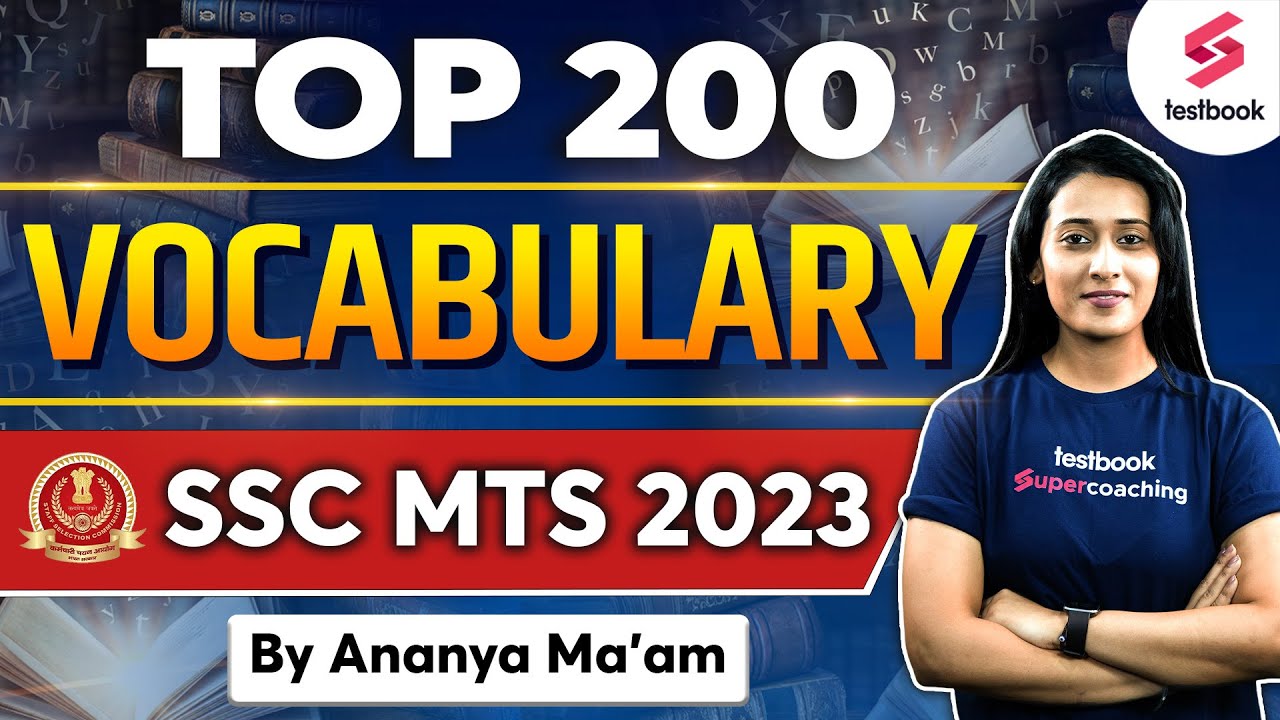 SSC MTS Vocabulary 2023 | Top 200 Vocab For SSC MTS 2023 |SSC MTS English Vocabulary By Ananya Ma'am