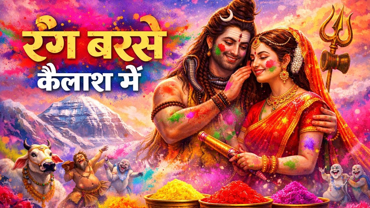 होली खेल रहे हैं शिव पार्वती ❤️ | Mahadev Holi Song 2026 | Shiv Parvati Holi Special