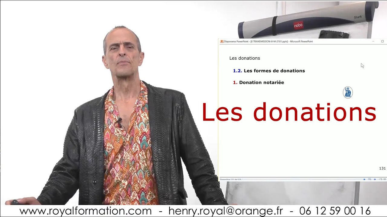 Quelle donation pour transmettre son patrimoine ? Henry royal youtube