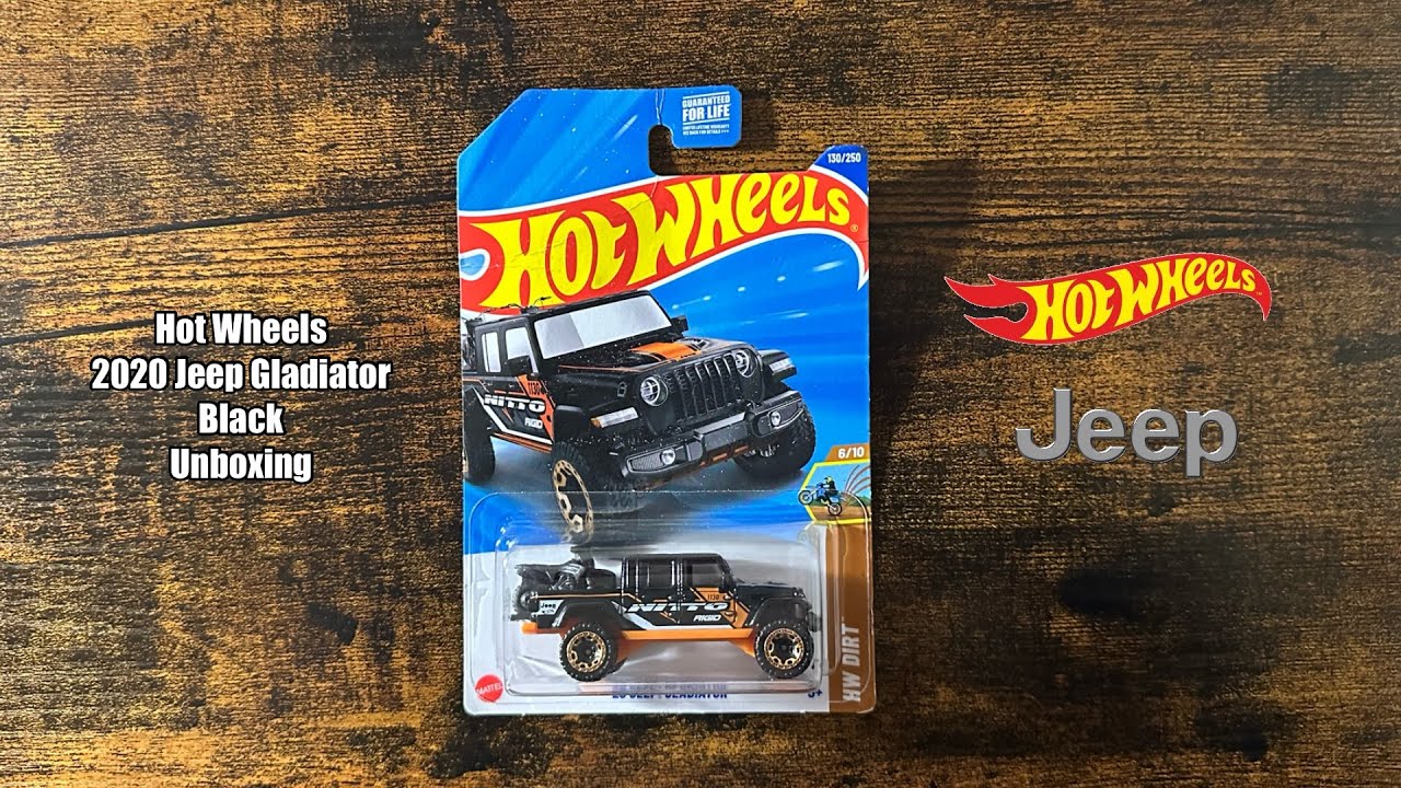 Hot Wheels 2020 Jeep Gladiator Black Unboxing