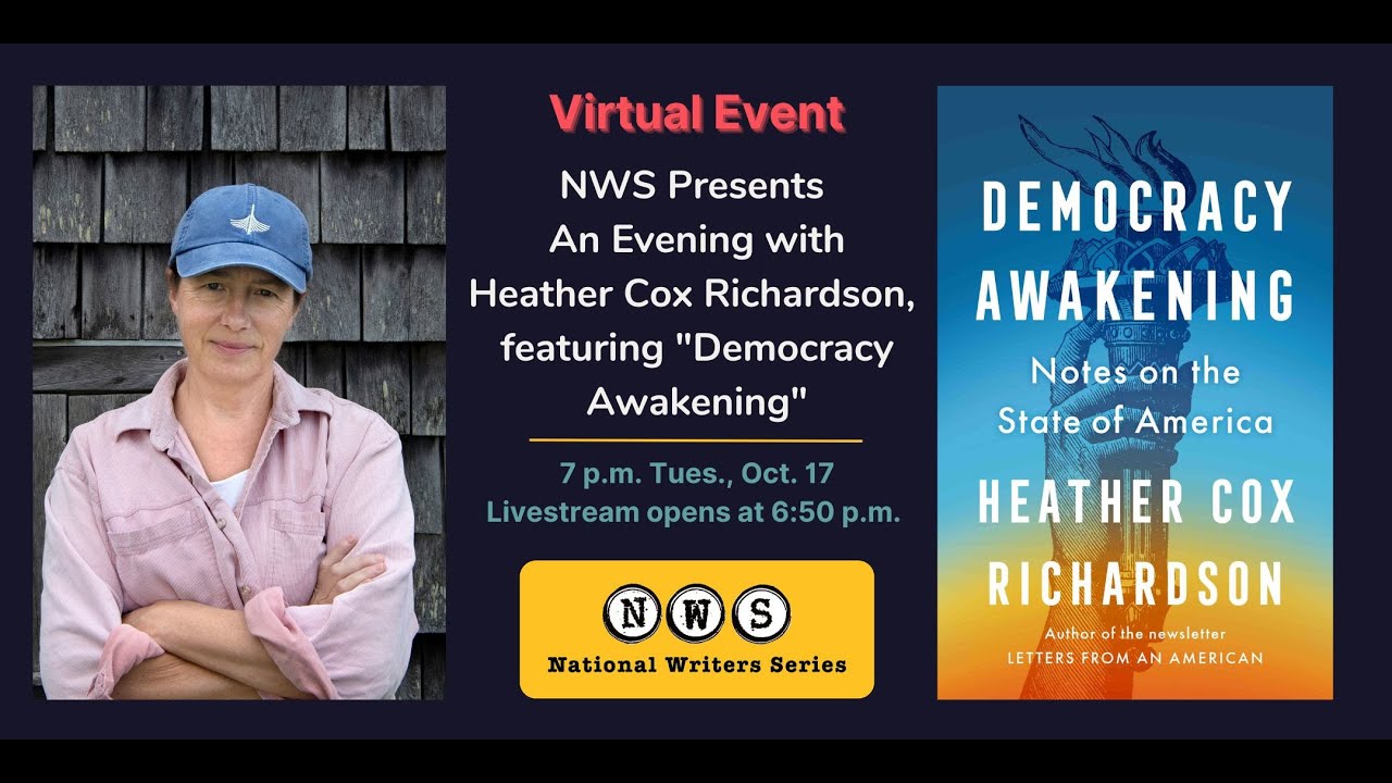 NWS Presents: An Evening with Heather Cox Richardson, featuring 