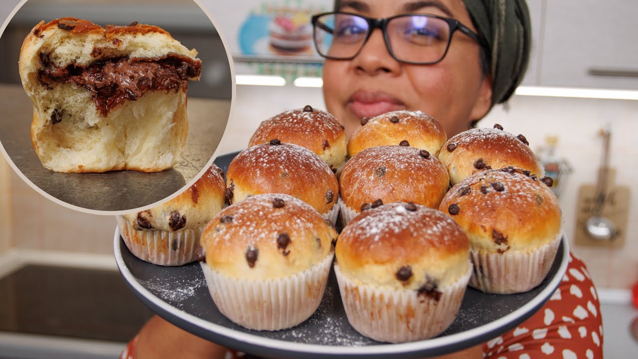 Bollitos de chocolate caseros | Receta fácil y deliciosa