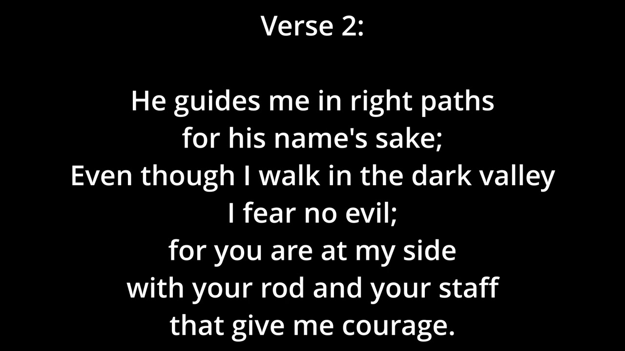 The Lord is My Shepherd: Psalm 23 (Hart) - Melody - in E-flat