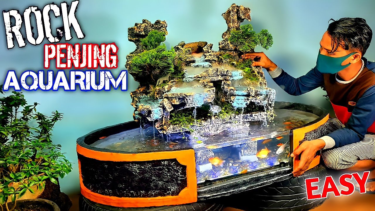 Beautiful Waterfall Rock - Сделайте красивый водопад Aquarium ROCK PENJING