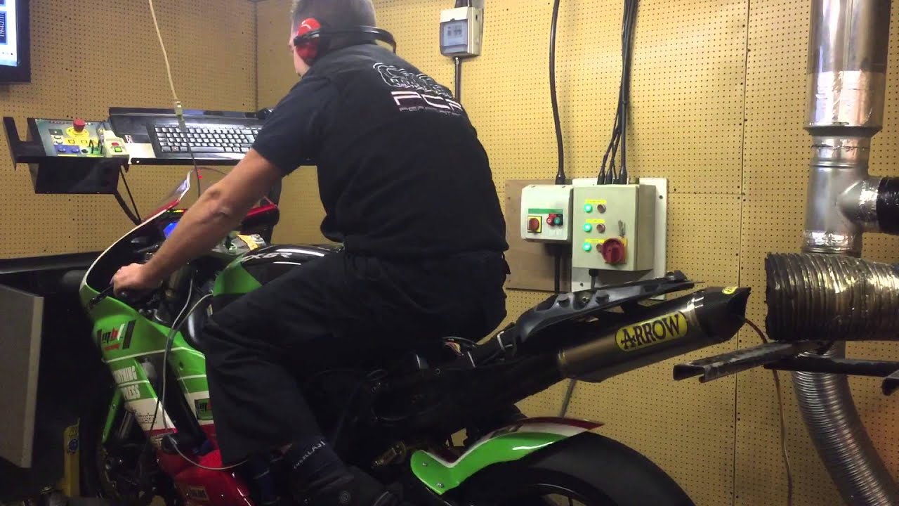Zx6r dyno run and bazzaz traction control set up