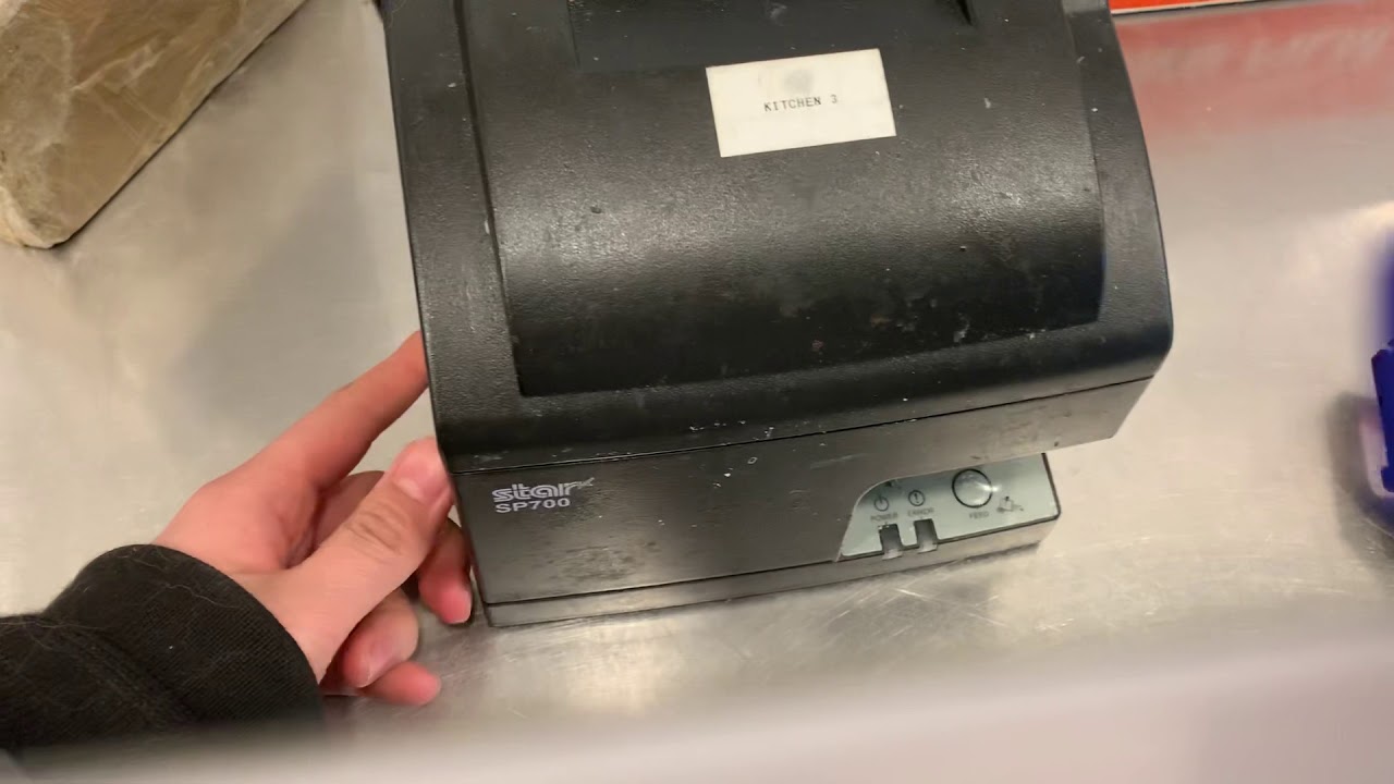 Replacing star micronics ink cartridge