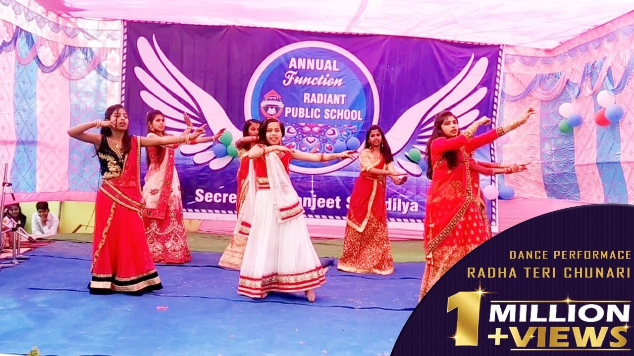 Radha Teri Chunri dance Performance at Radiant Public School, Bheldi