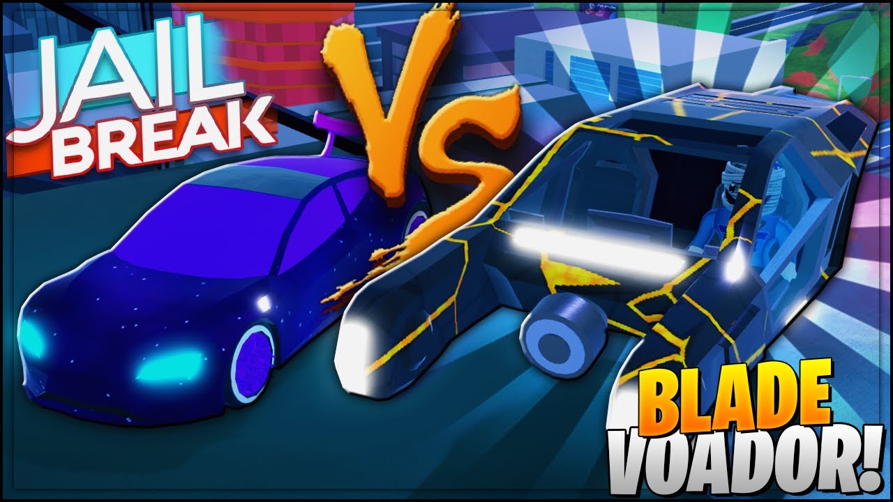 BLADE o NOVO CARRO APELÃO VOADOR PARA FUGIR dos POLICIAL no JAILBREAK 🤣 | Roblox