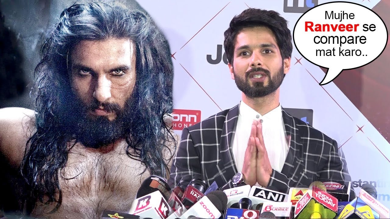 Shahid Kapoor's BEST Reply On Ranveer Singh Acting Better Than Him In Padmavati Movie