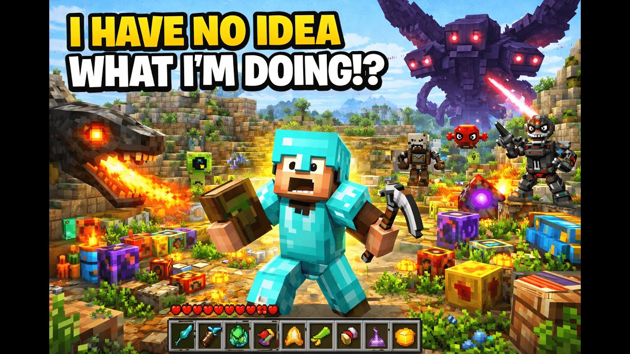 Minecraft, But EVERYTHING Is Heavily Modded (I’m So Lost)
