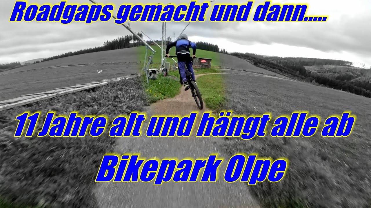 Spontaner Trip in Bikepark Olpe | kleiner Junge zieht mich ab | Ich springe die kleinen Roadgaps