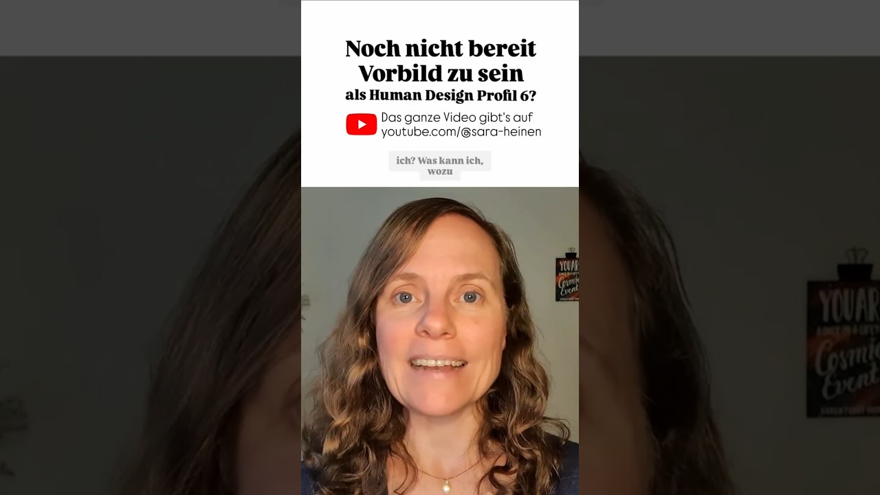 Du bist noch nicht bereit ein Vorbild zu sein als Human Design Profil 6?