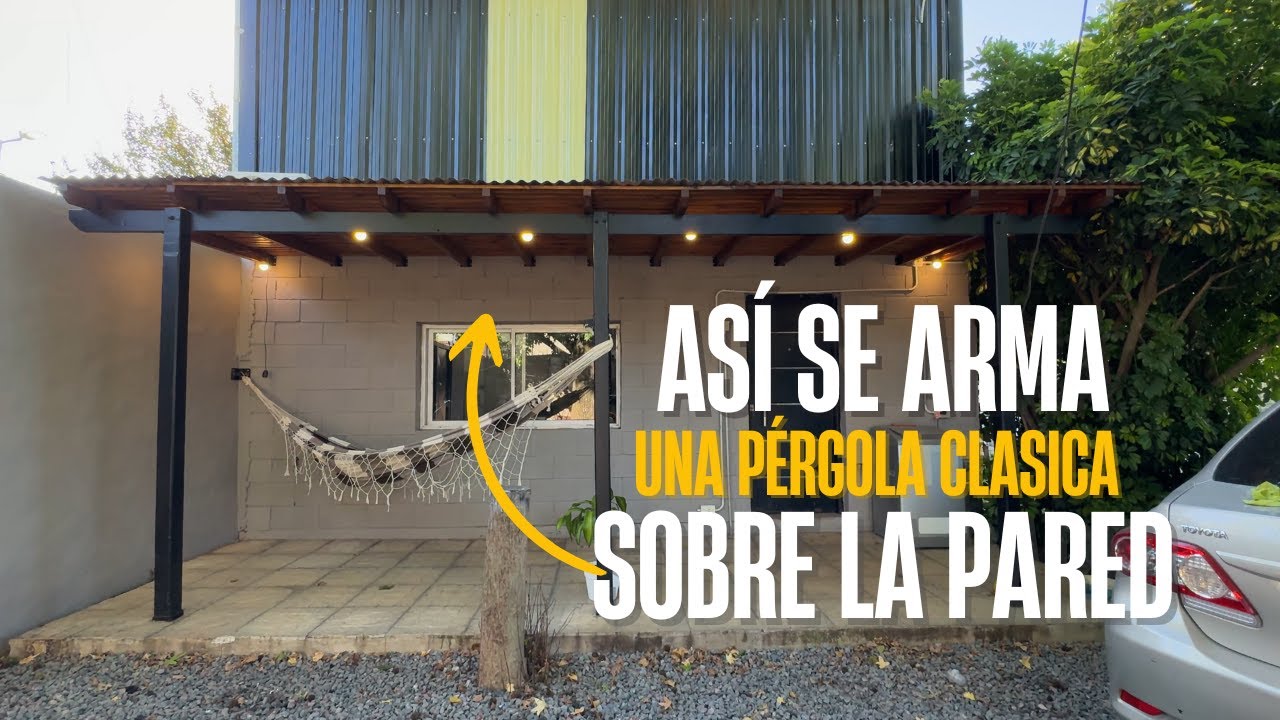Cómo Construir una Pérgola Galeria Clásica Contra la Pared | Paso a Paso con Pecole