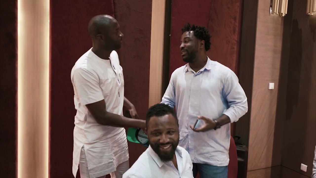 Visite de Yaya Touré  avec certains de ses coéquipiers aux Eléphants à l'hôtel Radisson Blu