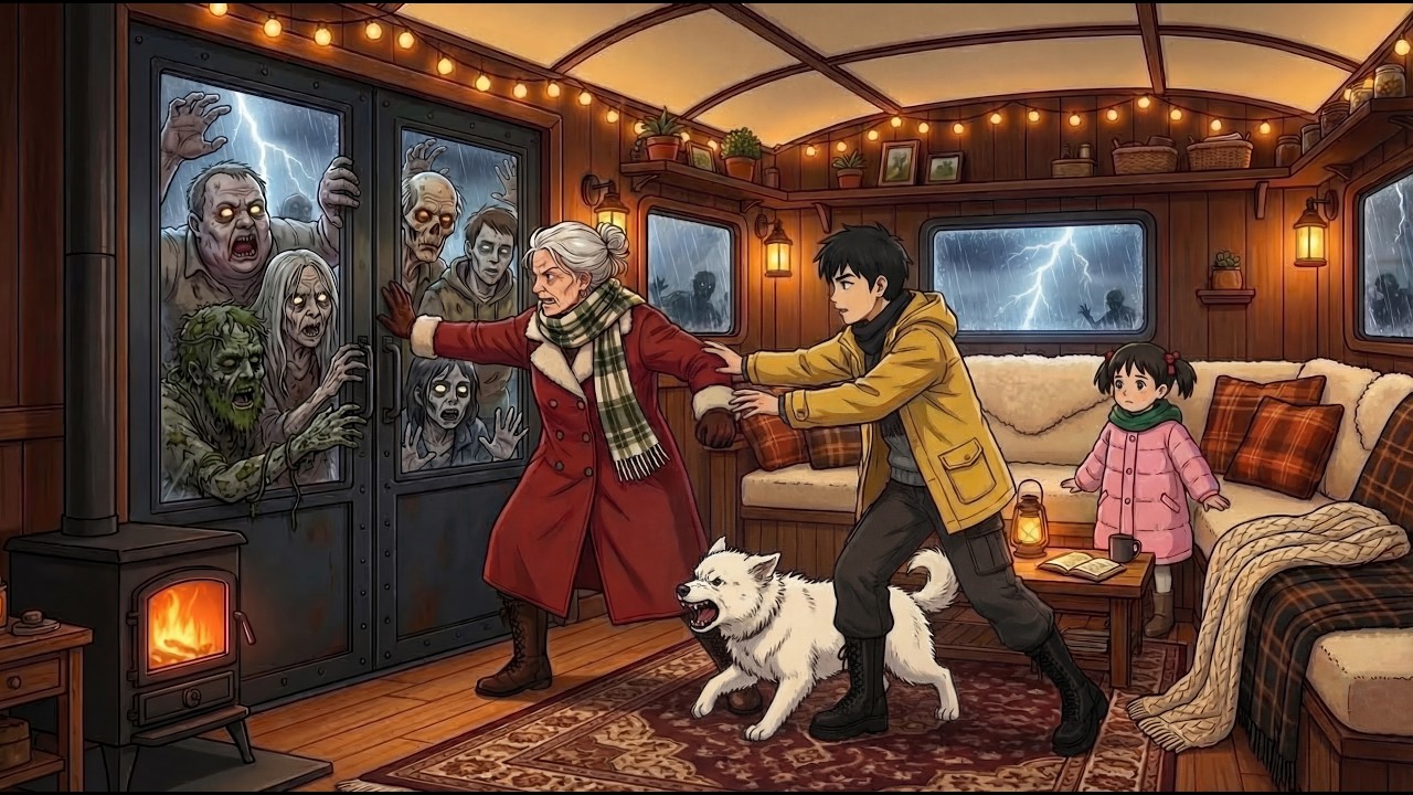 Surviving in a Mobile Home During a Zombie Apocalypse | Ghibli Cozy Time