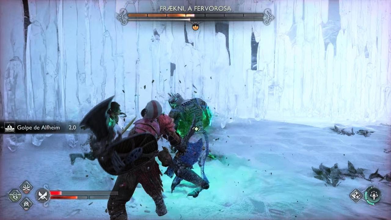 GOD OF WAR RAGNAROK KRATOS VS FREAKNI, A FERVOROSA