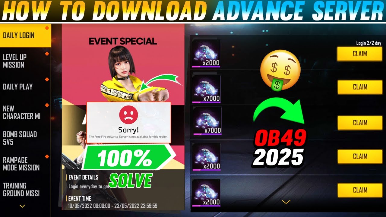 HOW TO DOWNLOAD FREE FIRE ADVANCE SERVER 2025 😱⚡ || FREE FIRE ADVANCE SERVER KAISE DOWNLOAD KAREN!
