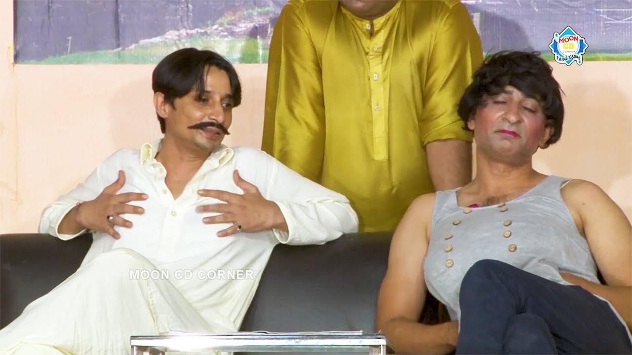 Amjad Rana with Komal Butt | Zulfi | Comedy Clip | Stage Drama 2023 | Punjabi Stage Drama
