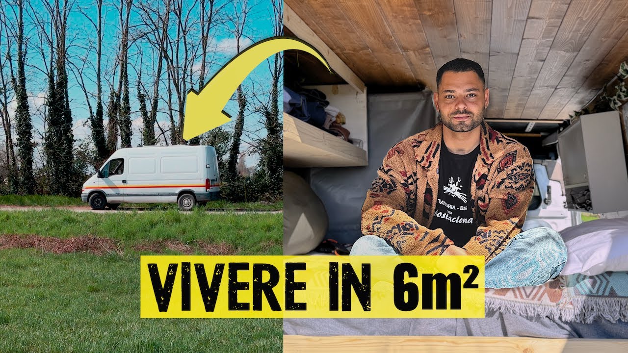Vivo con 100€ al mese, in un van di 6m² senza bollette