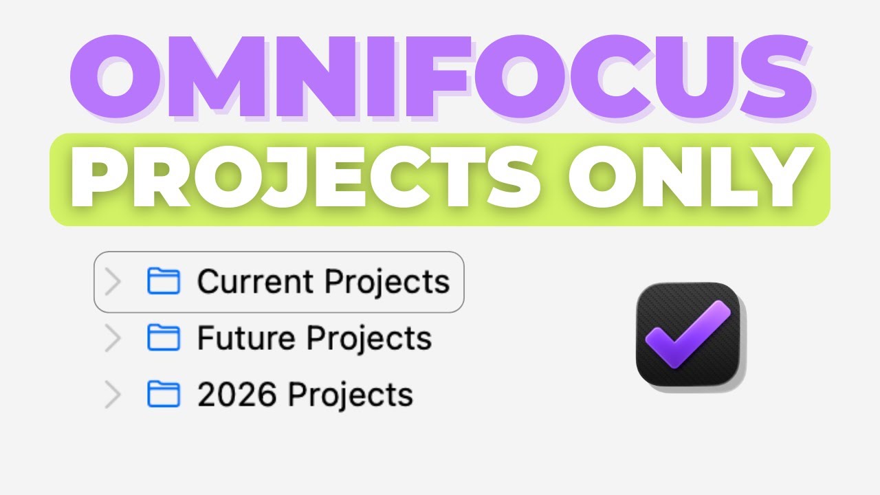 Как я упростил OmniFocus — только проекты, ничего лишнего