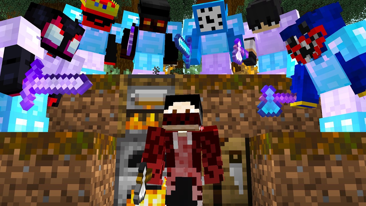 Minecraft Speedrunner VS 6 Hunters FINALE