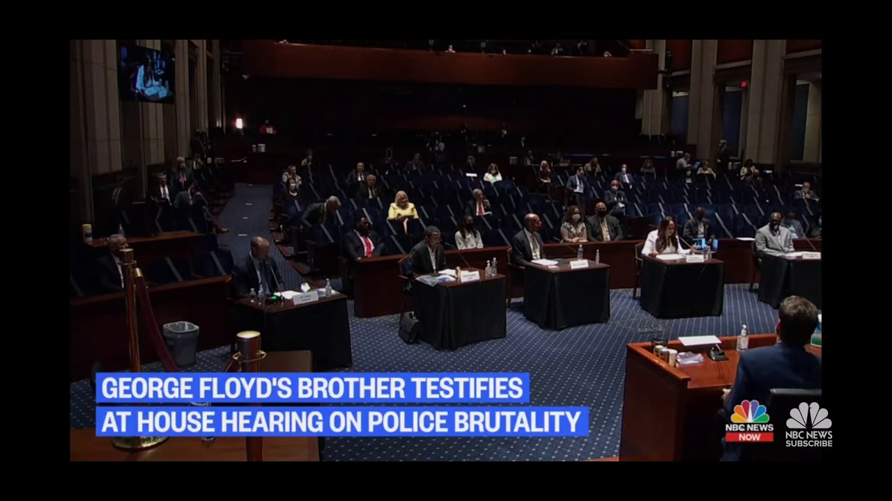 Angela Underwood Jacobs speaks at the George Floyd Bill Hearing