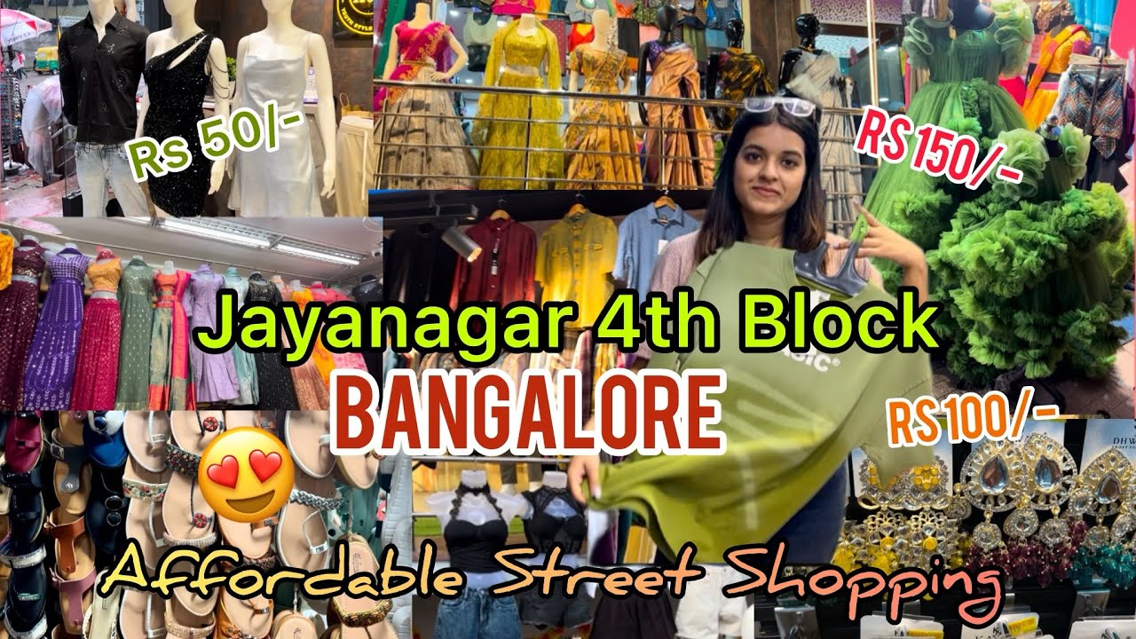 JAYANAGAR 4th Block Shopping Vlog 😍🛍️| Bangalore Jayanagar Street Shopping | Stylingwithshivani