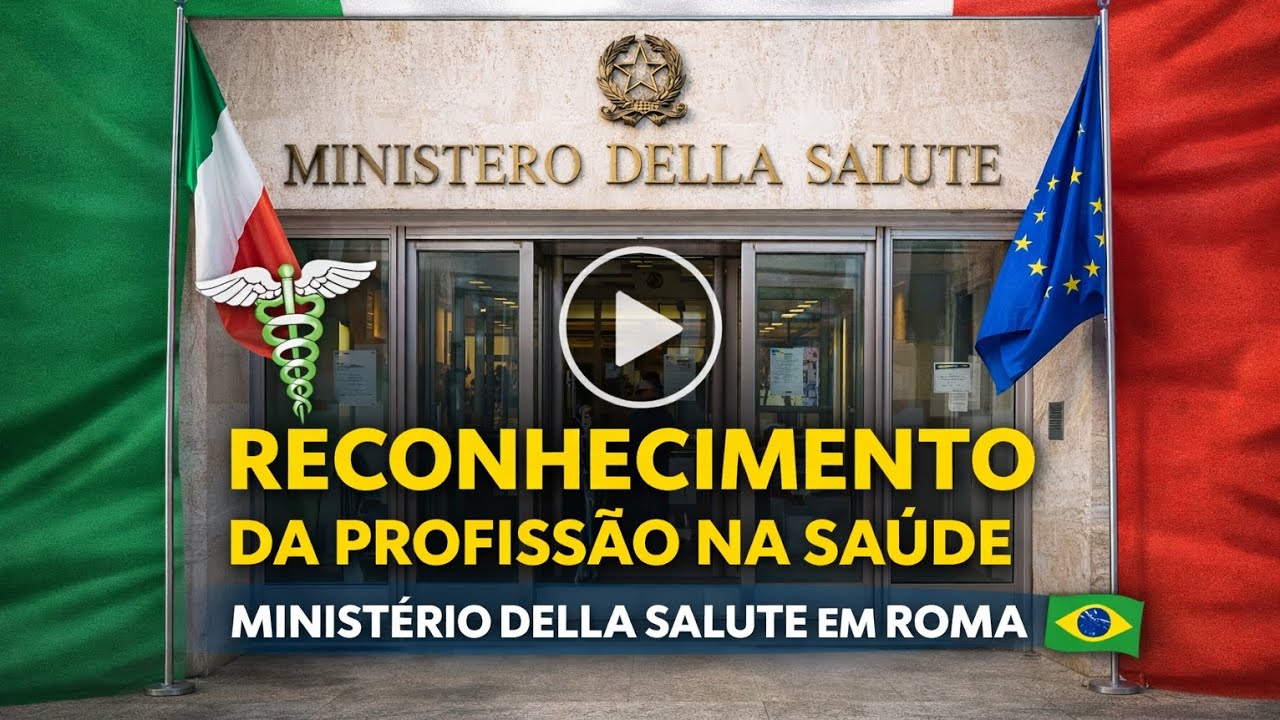 Reconhecimento da profissão no MINISTERO DELLA SALUTE em Roma 🇮🇹