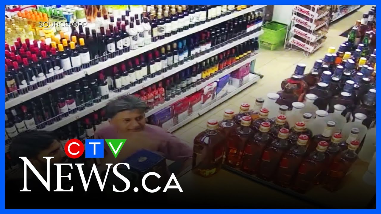 Brazen booze theft in Wellington County