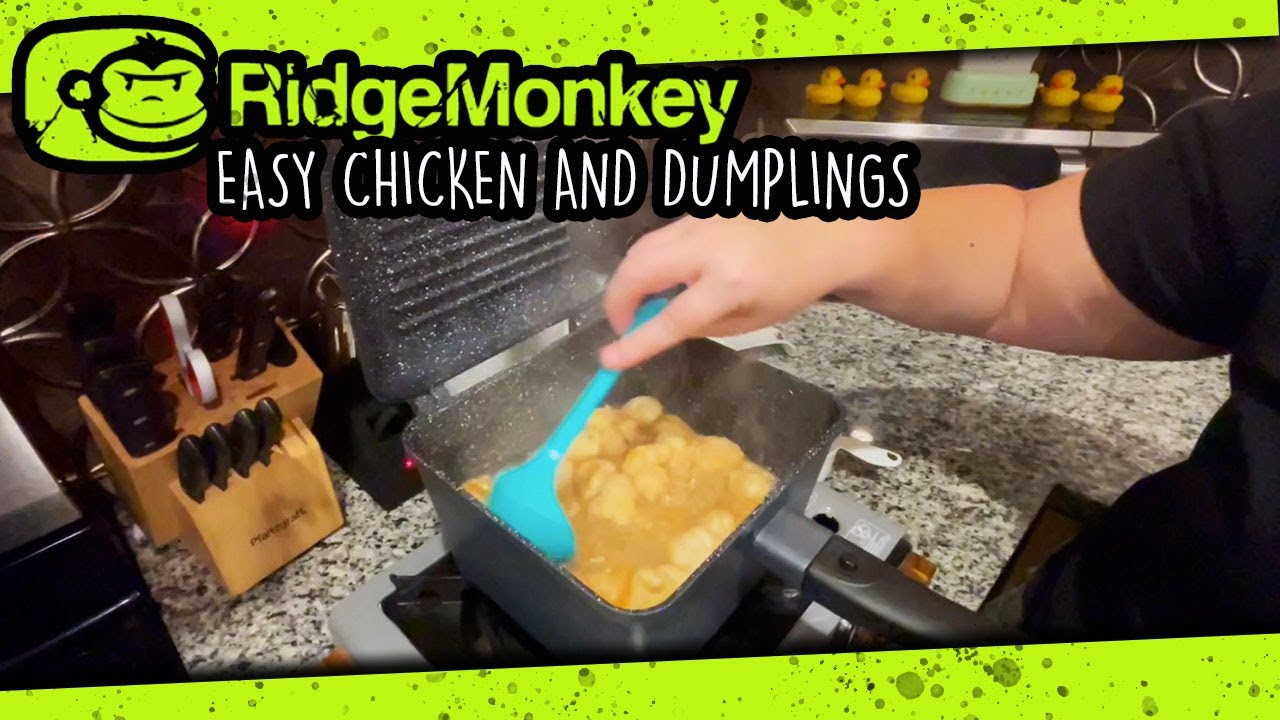 Van life Cooking | RidgeMonkey Connect Deep Pan & Griddle XL | Easy Chicken & Dumplings