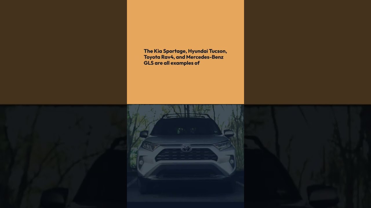 Compact / Crossover Utility Vehicle  #CUV #CrossoverUtilityVehicle #SedanStyle #TengTools