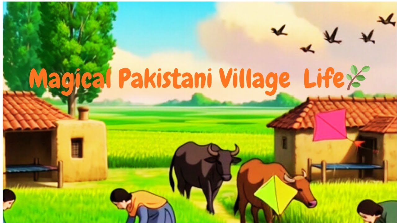 Magical Pakistani Village Life in Ghibli Style 🌾 | Peaceful Rural Story