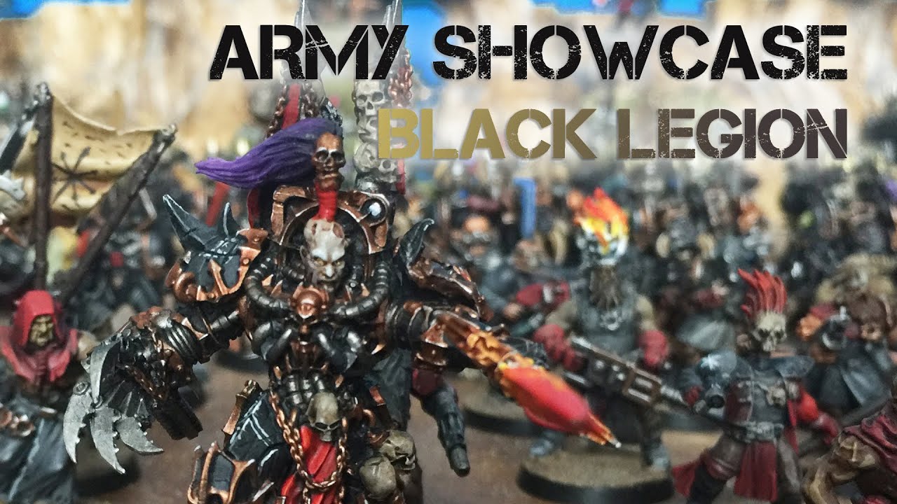 Army showcase: Warhammer 40k Chaos Space Marines Black Legion (Heretic Astartes)