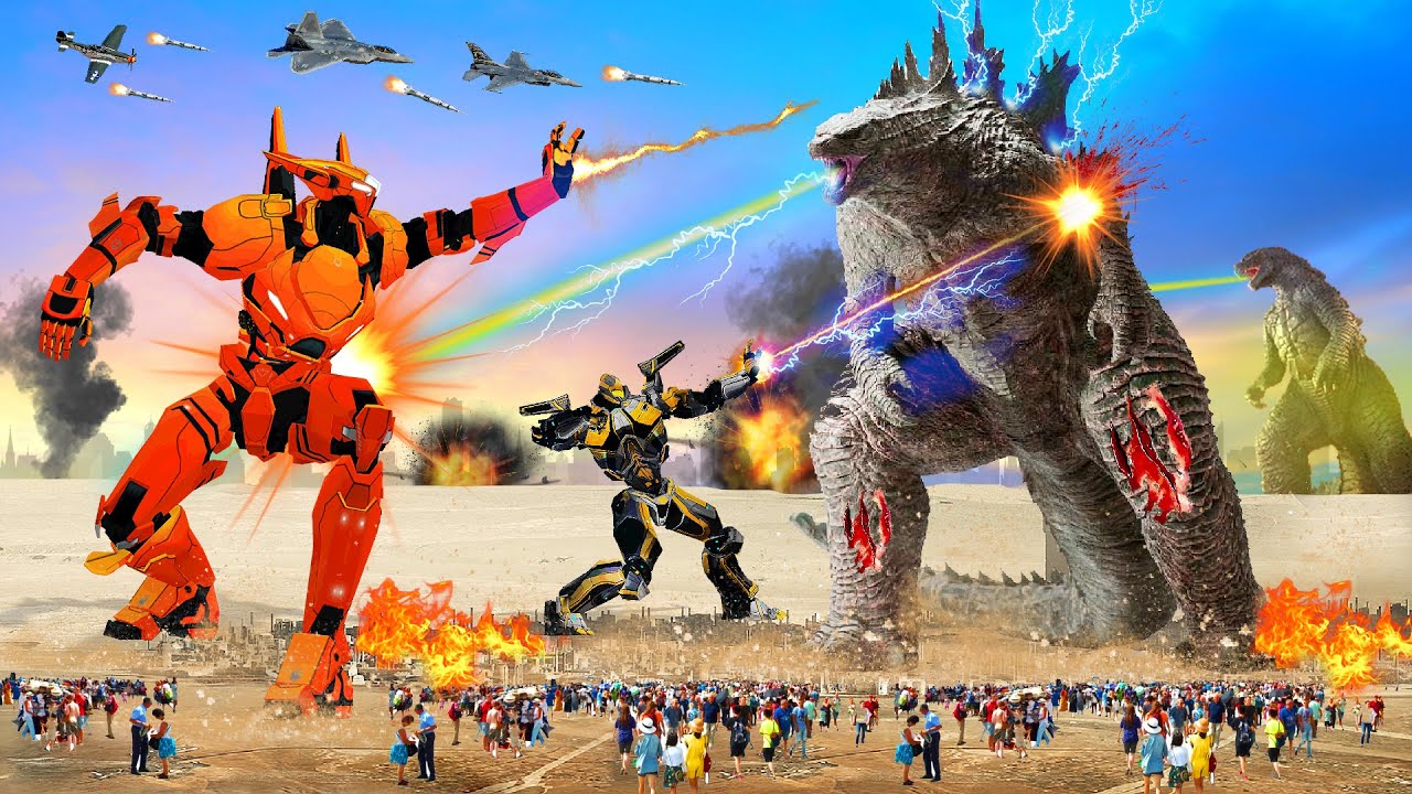जादुई ट्रैक्टर रोबोट Vs आरसी गोडजिल्ला Magical Tractor Robot vs RC Godzilla Robot Cartoon Wala Story