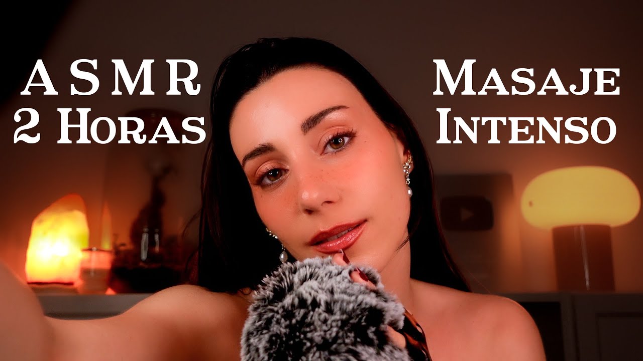 ASMR 2 HORAS Limpieza de Orejas & Masajes Intensos 🪔Susurros Relajantes Español🧡💤