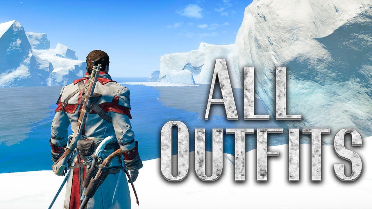 ВСЕ КОСТЮМЫ ASSASIN'S CREED ROGUE (1440p)