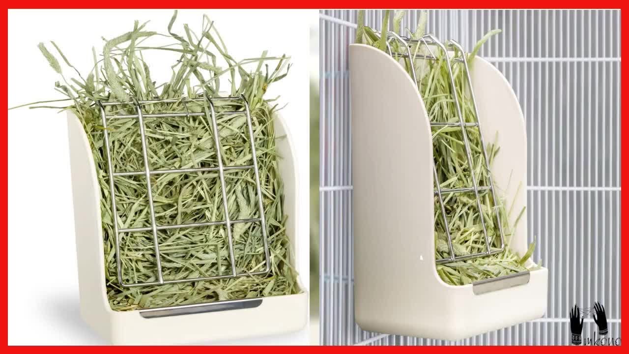 Quality product -  Mkono Hay Feeder Less Wasted Hay Rack Manger for Rabbit Guinea Pig Chinchilla
