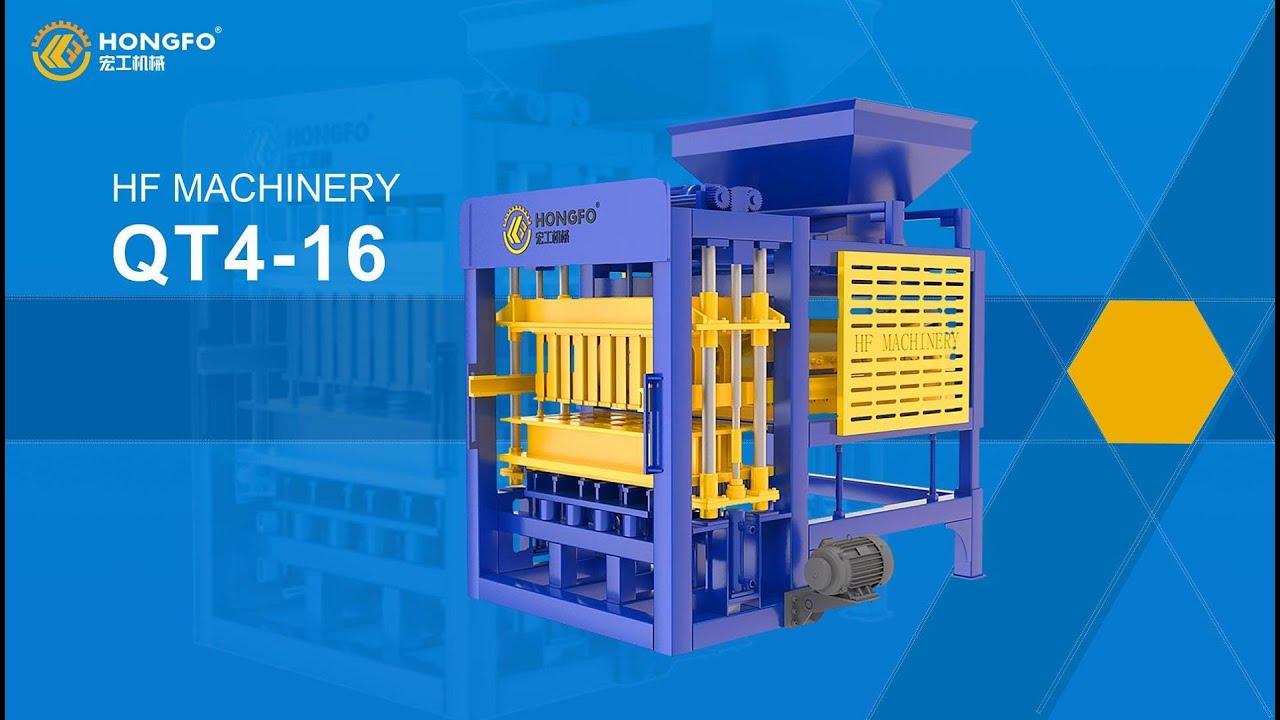 HF Machinery QT4-16 Block Machine#blockmakingmachine