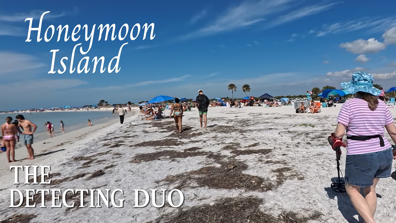 Metal detecting Honeymoon Island Beach Florida | The Detecting Duo