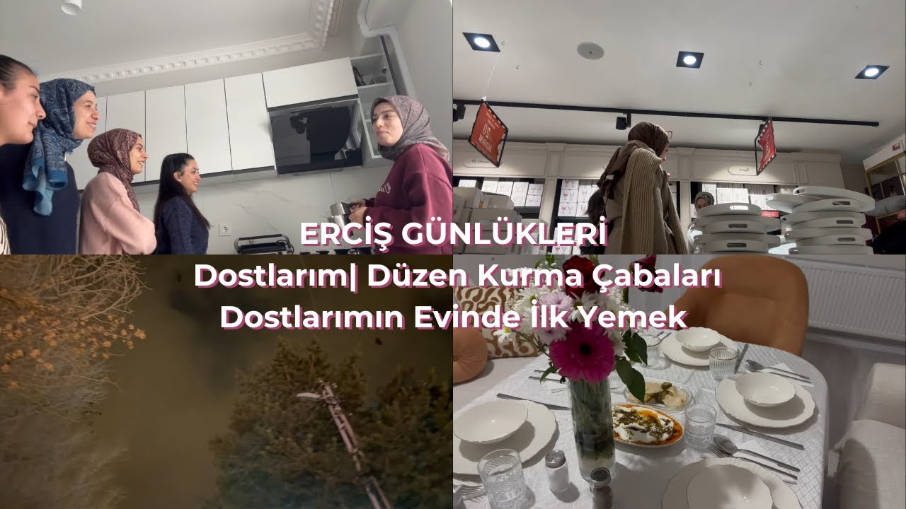VLOG| Evimize Alışveriş| Dostlarımızın Evinde Yemek