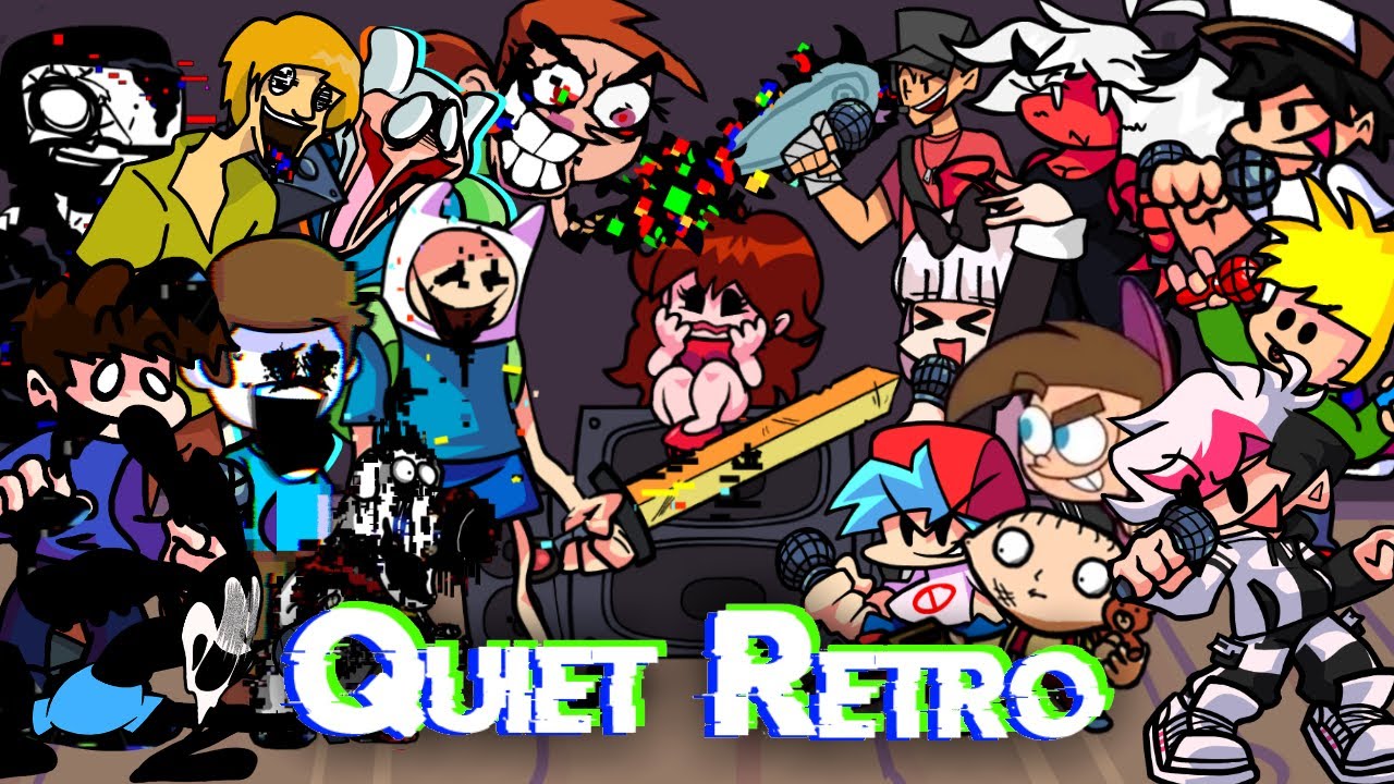 FNF Quiet Retro but Every Turn a Different Cover is Used