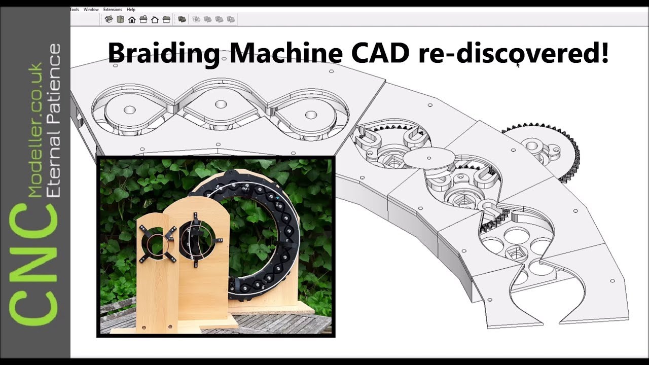 New reworked design of the 3D Printed Braiding Machine #9 CAD re-discovered!