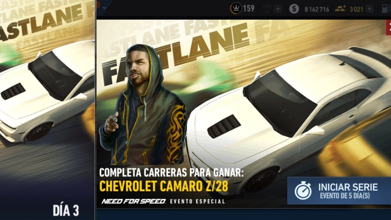 NFS No Limits - Evento de Cámara - CHEVROLET Camaro Z/28 - Día #3 - Persecución