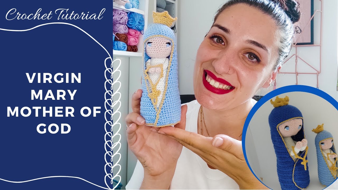 How to CROCHET Virgin Mary, Mother of God - Step by step crochet tutorial | HOOKED ON YARN