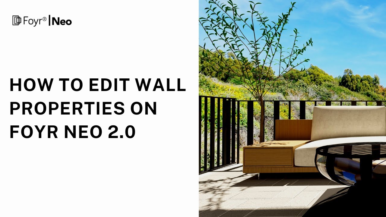 Transform Your Space: Easy Wall Editing and Balcony Creation in Foyr Neo 2.0 | Tutorial