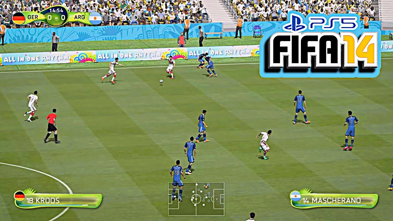 Финал чемпионата мира по футболу FIFA 2014: Германия против Аргентины | FIFA 14 (PS5) [4K 60 кадр...