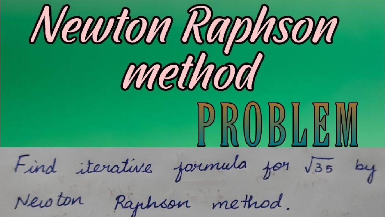 Newton Raphson method problem in tamil | iterative method