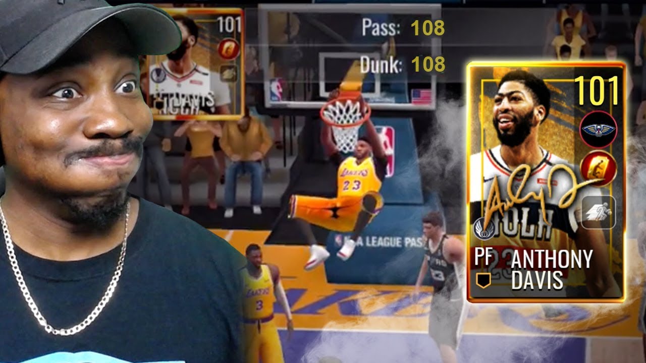 INSANE DUNKS BY GOLDEN TICKET ANTHONY DAVIS! NBA Live Mobile 19 Season 3 Ep. 76