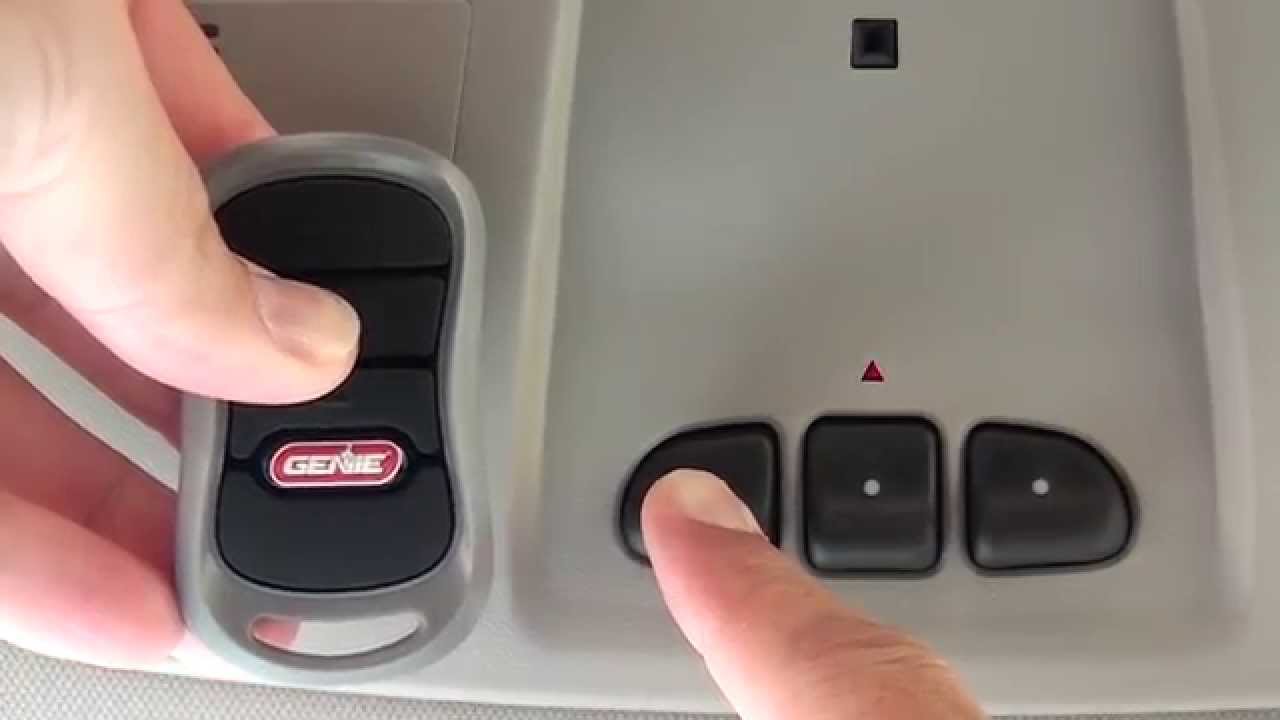 Programming HomeLink to newer Genie Openers